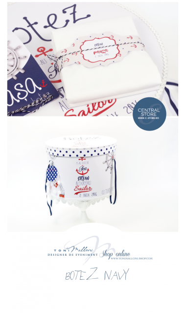 Trusou de botez cu broderie pentru baieti, The Sailor Boy 4